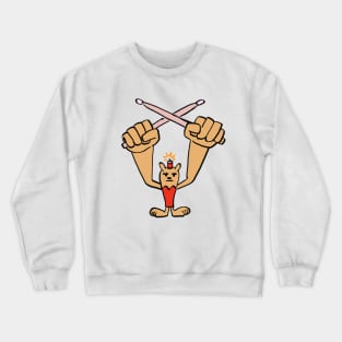 I draw ma-san the drummer / um jammer lammy Crewneck Sweatshirt